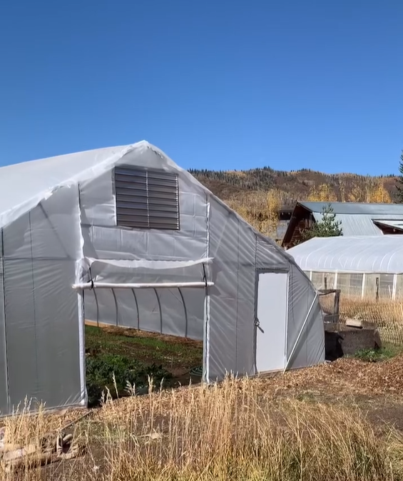 Nifty Hoops installed a hoop house at Buffalo Pass Farm!
