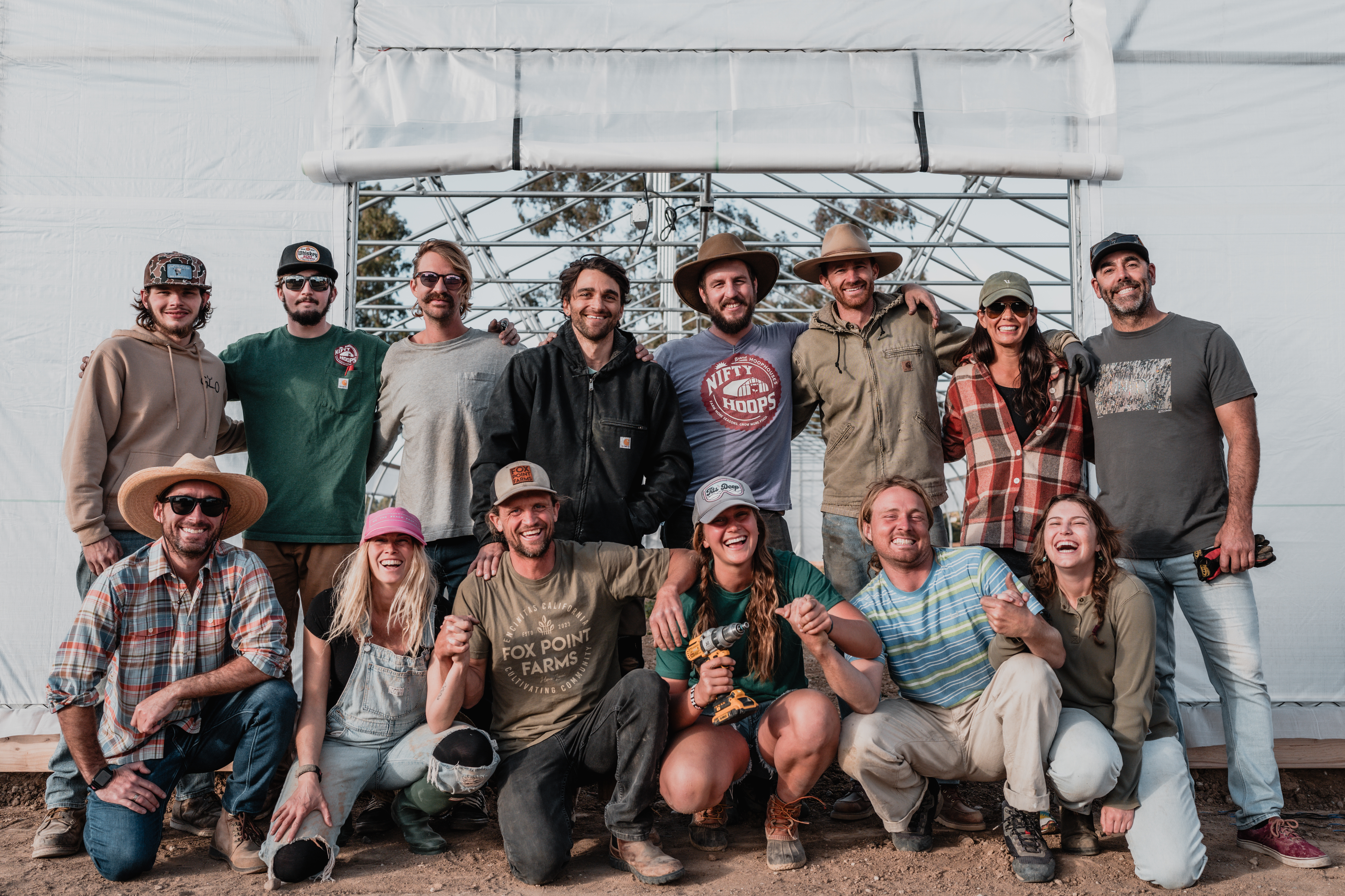 Nifty Hoops installed Fox Point Farms' hoop house!